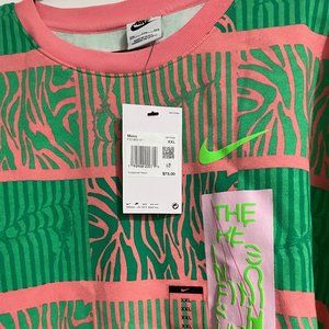 COPY - NIKE NSW Club Fleece Adult XXL Green Trippy Safari Sweatshirt